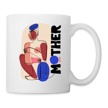 Mutter - Tasse - Weiß - Rechts