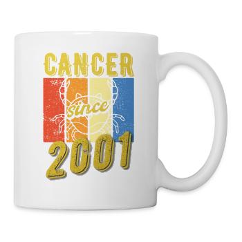 Cancer 2001 Sternzeichen Geburtstag - Tasse - Weiß - Rechts