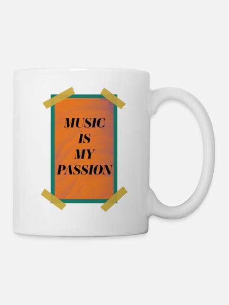 Music is my Passion - Mug - white