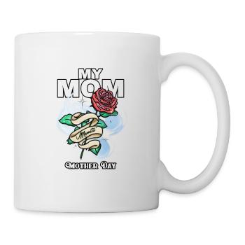 My mom Mother day Family - Tasse - Weiß - Rechts