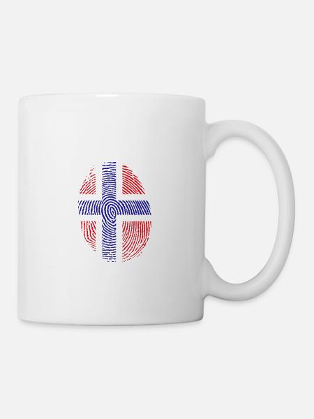 Tausche Arbeit gegen Norwegen Urlaub Geschenk - Tasse - Weiß
