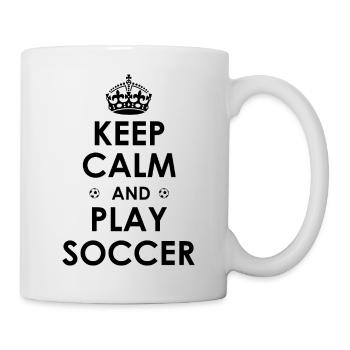 Fußball Football - Mug blanc - blanc - Droite