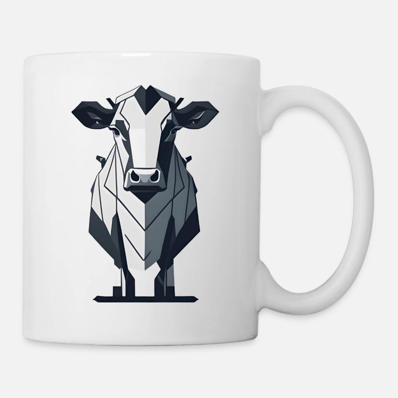 Vache géométrique - Mug blanc - blanc
