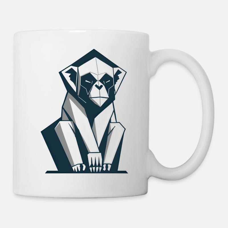 Singe abstrait - Mug blanc - blanc
