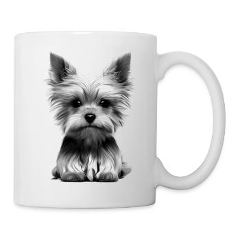 Yorkshire Terrier Puppy Dog Dog Owner - Mug - white - Right