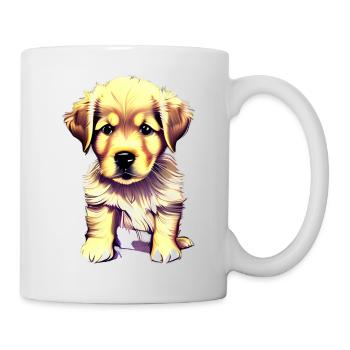 Golden Retriever Dog Owner Dog Puppy - Mug blanc - blanc - Droite