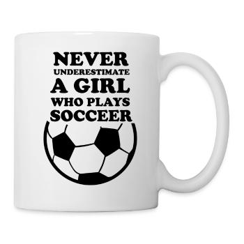 Fußball Football - Mug blanc - blanc - Droite