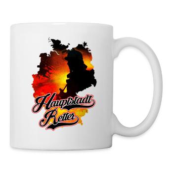Hauptstadtretter DRUCK - Tasse - Weiß - Rechts