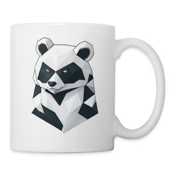 Minimalistischer Panda - Tasse - Weiß - Rechts