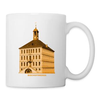 Bischofswerda Rathaus Oberlausitz Sachsen - Tasse - Weiß - Rechts