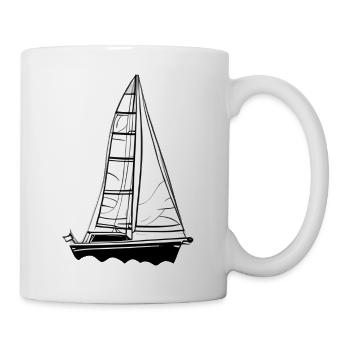 Sailing Sailboat Sailing Ship Sailing Sailing Sailor - Mug - white - Right