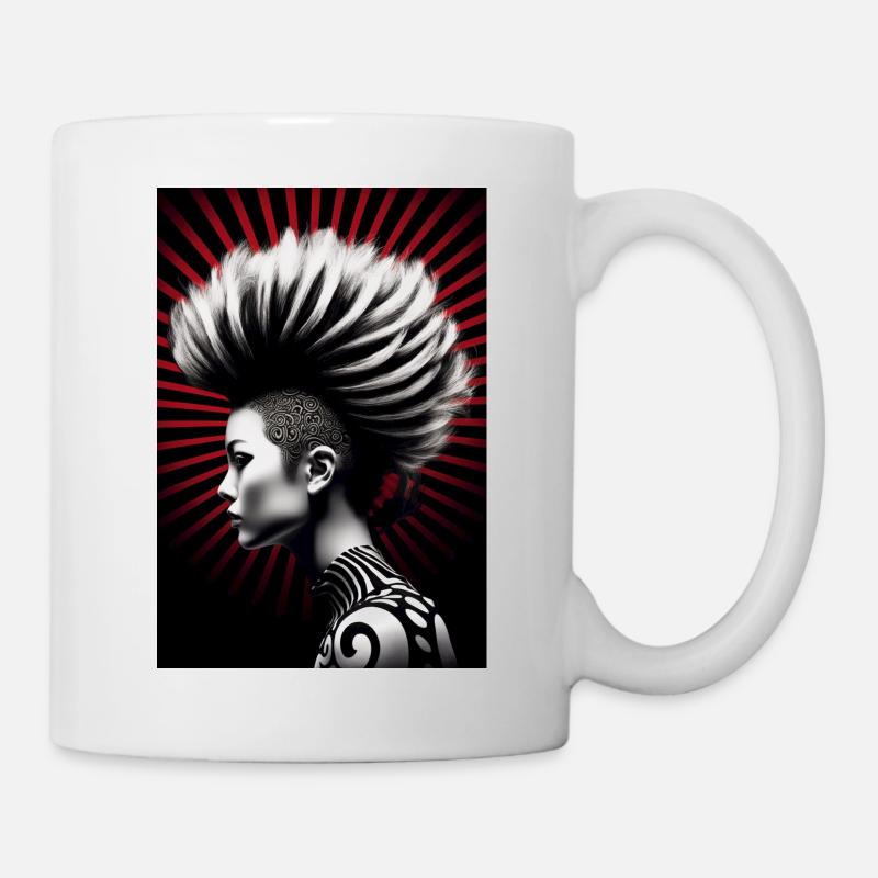Mohawk Girl - Mug - white