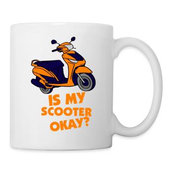 E-Scooter Roller Scooter - Mug blanc - blanc - Droite