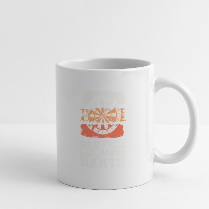 Fléchettes, jeu de fléchettes, jeu de fléchettes, fléchettes, joueurs de fléchettes Mug blanc