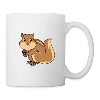 Streifenhörnchen-Flüsterer - Tasse - Weiß - Rechts