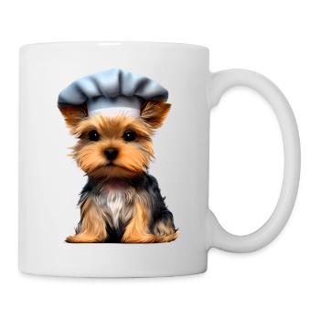 Yorkshire Terrier Restaurateur Puppy Cooking Dog - Mug - white - Right