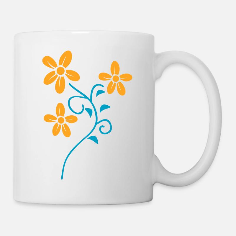 Flower Blume Pflanze - Tasse - Weiß