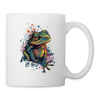 Trippy Frog - Psychedelic Motif - Mug - white - Right