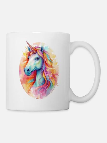Liebliches Einhorn - Tasse - Weiß