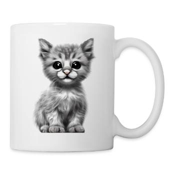 Katzenbaby Britisch Kurzhaar Katze Kater Katzen - Tasse - Weiß - Rechts