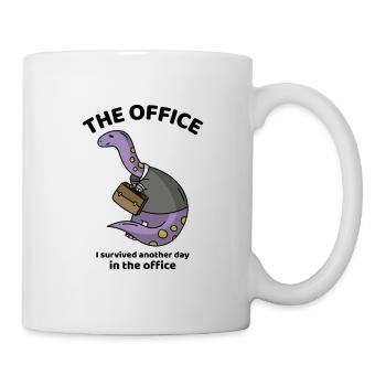 I survived another day in the office - The office - Tasse - Weiß - Rechts