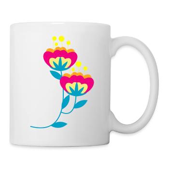 Flower Blume Pflanze - Tasse - Weiß - Rechts