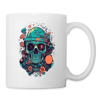vecteur psychédélique crâne illustration magie Design - Mug blanc - blanc - Droite