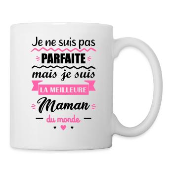 pas parfaite maman, cadeau fête des mères - Mug blanc - blanc - Droite