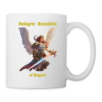 Valkyrie Brunhilde avec ailes et épée - Mug blanc - blanc - Droite