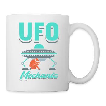 UFO-Mechaniker - Tasse - Weiß - Rechts