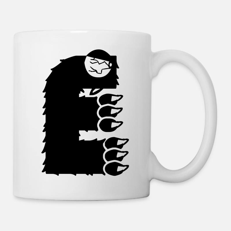 Monster Buchstabe E - Tasse - Weiß