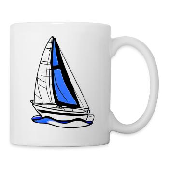 Sailor Sailing Sailing Ship Sailing Sailboat - Mug blanc - blanc - Droite
