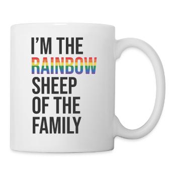 I ́m the Rainbow Sheep in the Family - Mug - white - Right