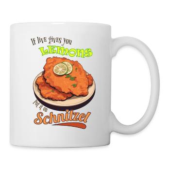 Life Lemon Schnitzel - Mug - white - Right