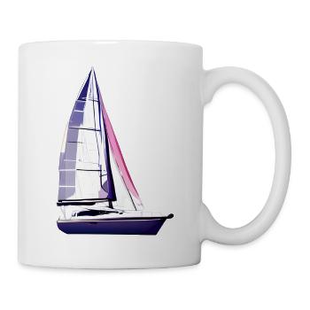 Segeln Segelschiff Segler Segelboot Segelsport - Tasse - Weiß - Rechts