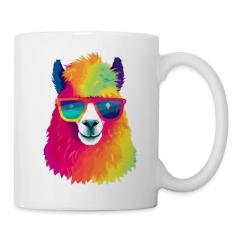 Oxy the spectacled llama - Mug - white - Right