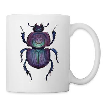 Großer - Riesenkäfer - Tasse - Weiß - Rechts