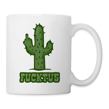 Fucktus - Fuck you Cactus - Majeur - Mug blanc - blanc - Droite
