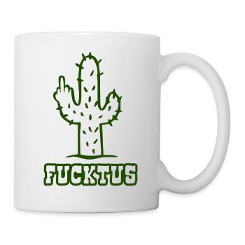Fucktus - Fuck you Cactus - Majeur - Mug blanc - blanc - Droite