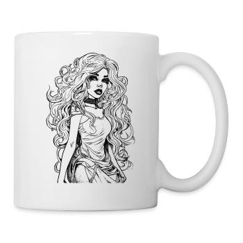Lady in Black - Mug - white - Right
