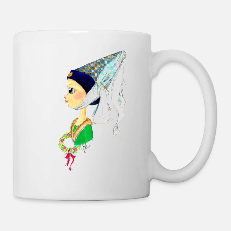 Edeldame 6 - Tasse - Weiß