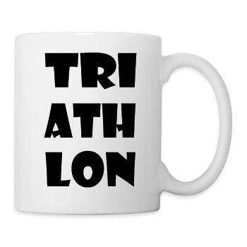 Triathlon Marathon Natation Bike Run - Mug blanc - blanc - Droite