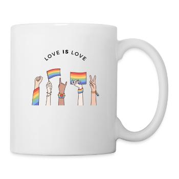 Pride-Bienenstock - Tasse - Weiß - Rechts