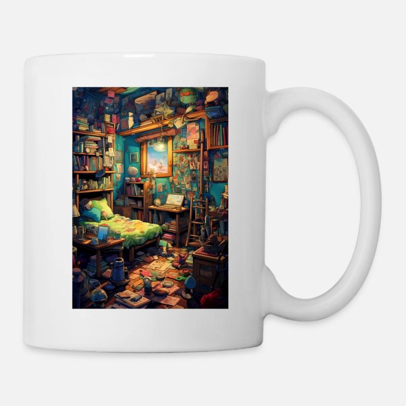 Chambre d’enfants vintage - Mug blanc - blanc