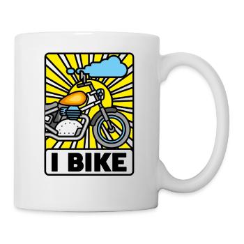 I Bike - Tasse - Weiß - Rechts