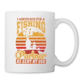 Partenaire de pêche - Mug blanc - blanc - Droite