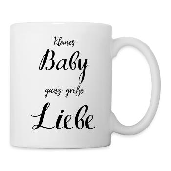 Kleines Baby große Liebe - Tasse - Weiß - Rechts