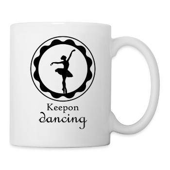 Dancing Dance Music - Tasse - Weiß - Rechts