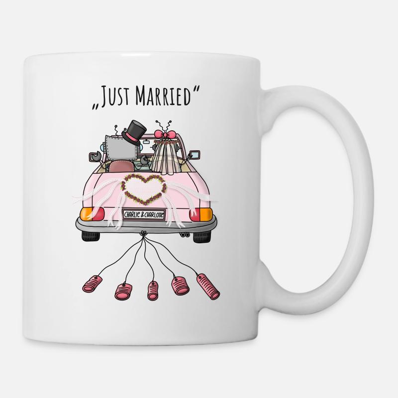 JUST MARRIED - Charlie & Charlotte - Tasse - Weiß
