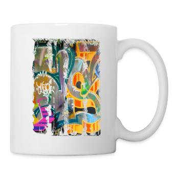 Graffiti style Splash hip hop colors painter color - Mug - white - Right